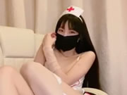 Ασιατική κοκαλιάρικη μάσκες κορίτσι σέξι στολή νοσοκόμα